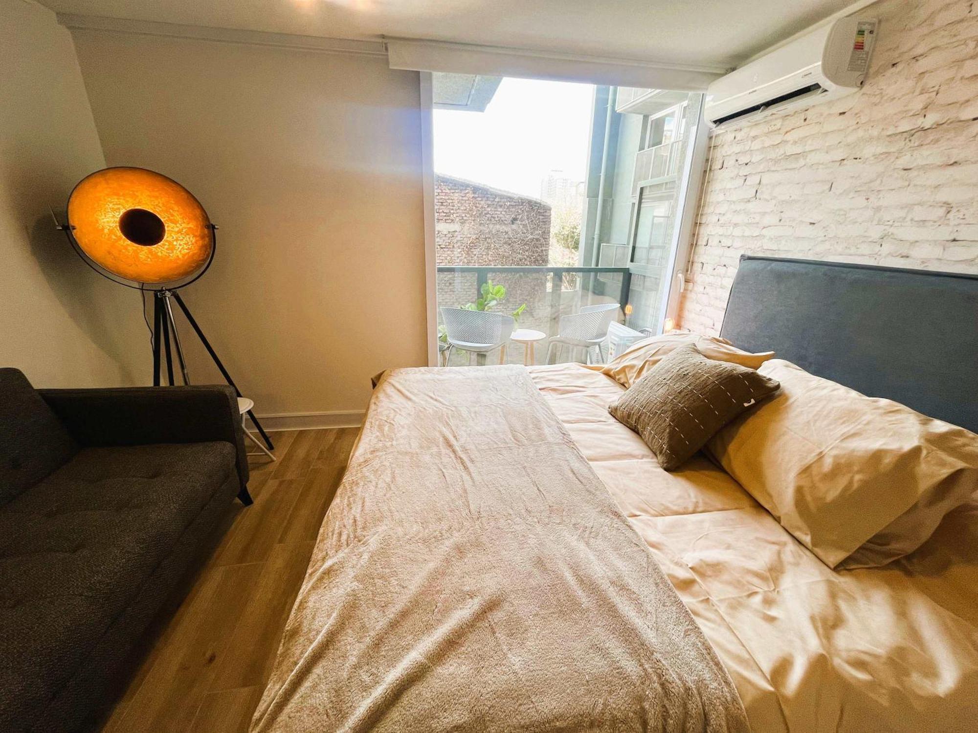 Hom I A Estrenar Estudio Con Airea En Calle Curico Appartamento Santiago del Cile